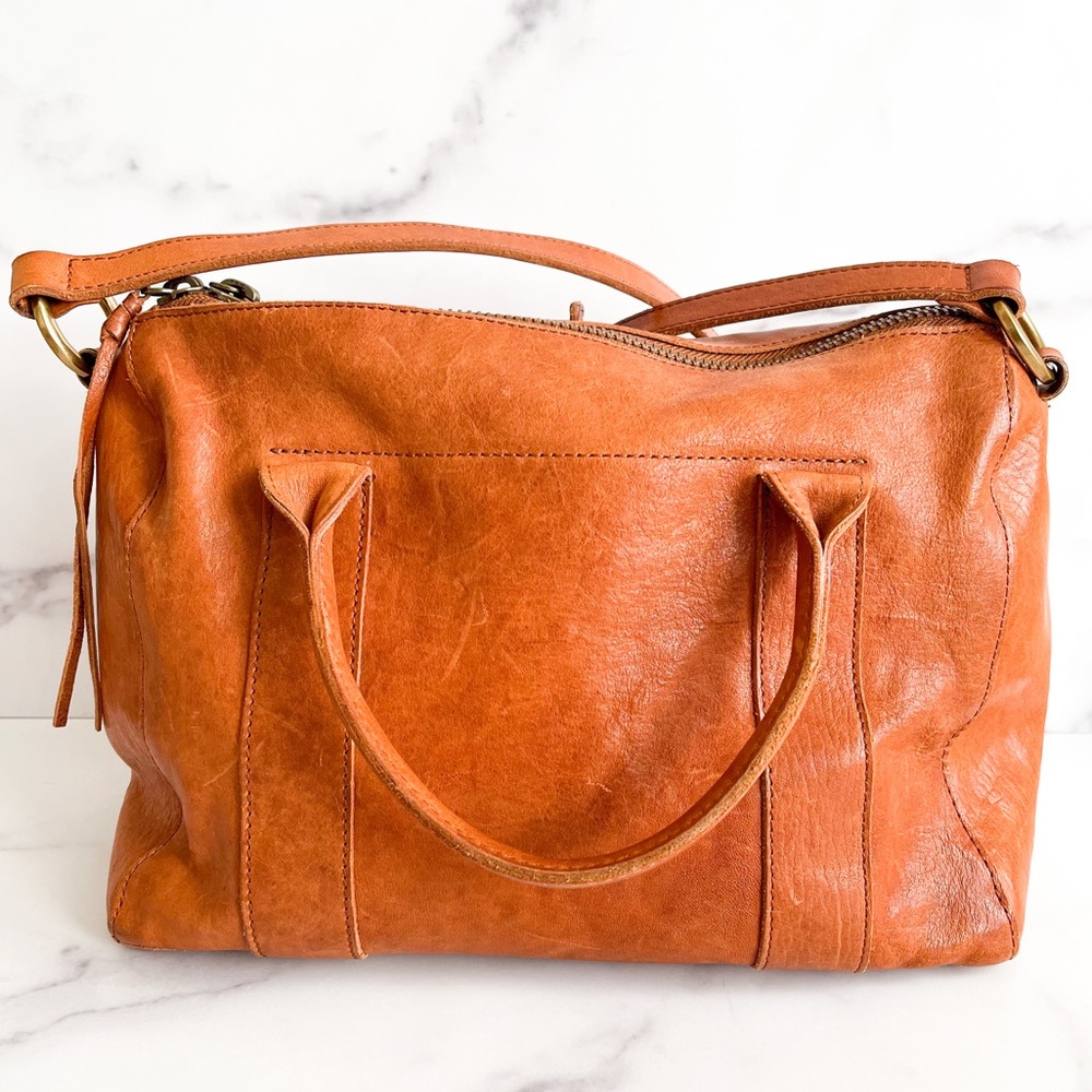 Madewell The Prague Brown Crossbody Leather Satchel